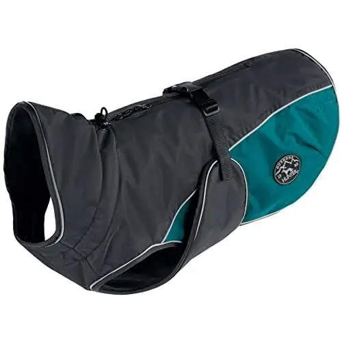 Produktbild: HUNTER Hundemantel UPPSALA COZY, Farbe: anthrazit/rot, wasser- und windabweisend, wärmendes Innenfutter, reflektierend, optimaler Komfort, waschbar bei 30 °C, für kalte Tage, Größe: 50