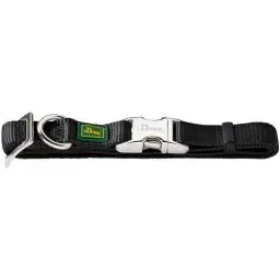 Produktbild: HUNTER Vario Basic Alu Strong Halsung, Hundehalsband, Nylon, Aluminium Steckverschluss, Schwarz, XL