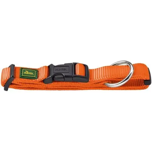 Produktbild: HUNTER VARIO PLUS Hundehalsung, Hundehalsband, Zugentlastung, robust, geschmeidig, Klickverschluss, L-XL/2,5, orange