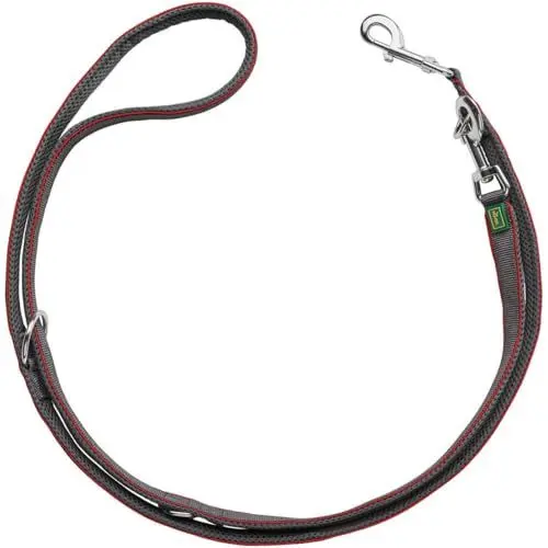 Produktbild: HUNTER Verstellbare Führleine Divo 25/200, rot/grau