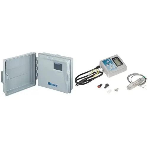 Produktbild: Hunter PHC601 controller, 6 Stationen Beregnungscomputer, Weiß, 23.00 x 25.00 x 10.0 cm & Soil Click Feuchtsensor, mehrfarbig, 22 x 15 x 4 cm