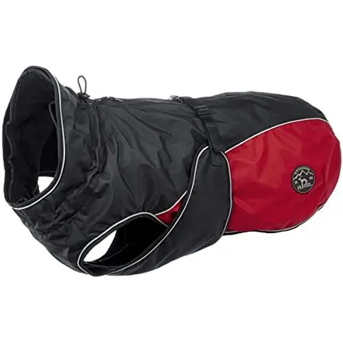 Produktbild: HUNTER Hundemantel UPPSALA ALLROUNDER, Farbe: anthrazit/rot, wasser- und windabweisend, herausknöpfbares Innenfutter, reflektierende Paspeln, elastische Fixiergummis, optimaler Sitz, Größe: 35