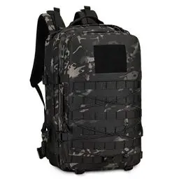 Produktbild: HUNTVP Militär Rucksack 40L Wanderrucksack Bundeswehr Rucksack Taktischer Rucksack Herren Molle Miltec Rucksack Tactical Backpack Wasserdicht für Herren Damen Outdoor Wandern Camping, 40L-Camouflage
