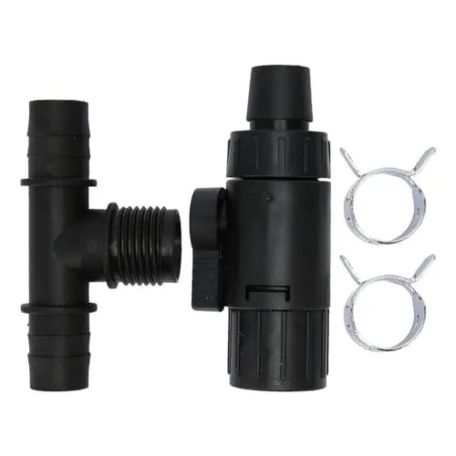 Produktbild: HUONIU Aquarium-Wasserwechsel-Wasserhahn-Adapter mit Regelventil (16MM)