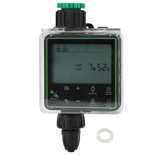 Produktbild: HUONIU Intelligenter Gartenbewässerungs-Timer, automatischer Bewässerungsregler, kein Schlauch