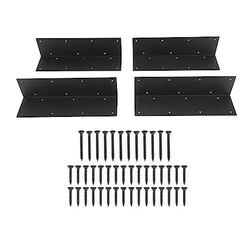 Produktbild: HUONIU Metall-Garten-Eckhalterung, 4 Stück, für 20 bis 24 Zoll Hochbeete