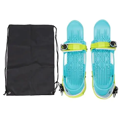 Produktbild: HUONIU Ski-Mini-Skates für Erwachsene, verstellbare Skischuhe für Outdoor-Sportarten, kompakte Schneeski für Winterwandern, Universalbindungen