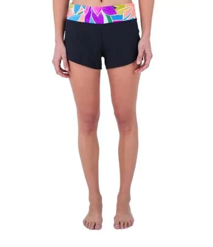 Produktbild: Hurley Damen 2.5' Soft Waist Boardshort Badeanzug, Black/Isla Multi, M