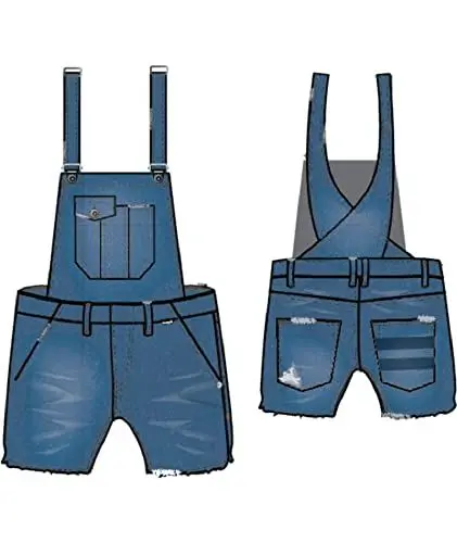 Produktbild: Hurley Damen Denim W Oceancare Short Latzhose, (28