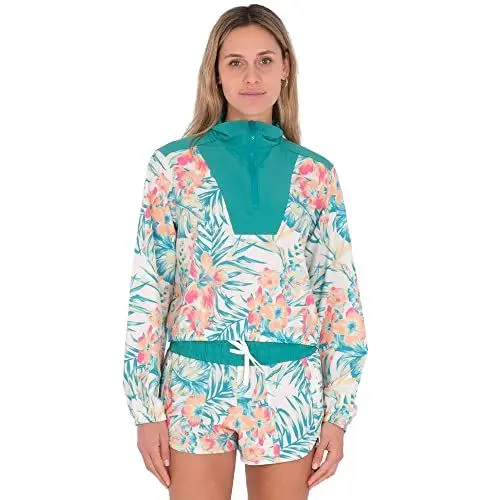 Produktbild: Hurley Damen Printed Kat Bedruckt Windbreaker, Hawaiianischer Garten, S