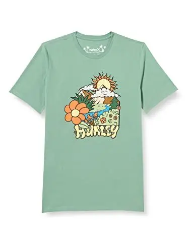 Produktbild: Hurley Herren Evd Exp Sun is Shinning S/S Tshirt, Koriander, M