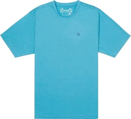 Produktbild: Hurley Herren Evd Hybrid UPF Ss Rash-Guard-Shirt, Tahiti-Blaugrün, XL