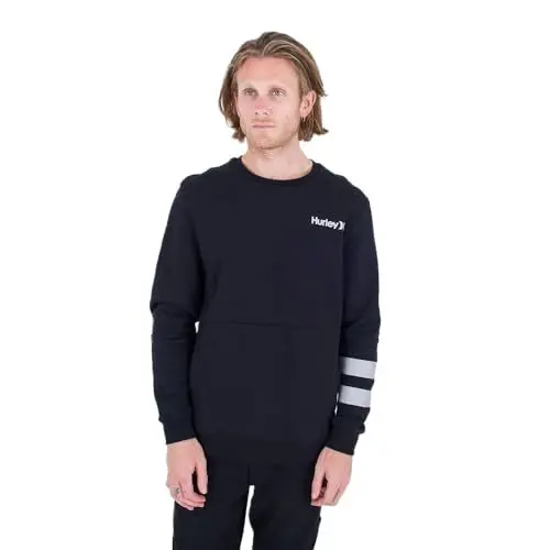 Produktbild: Hurley Herren Oceancare Crew Pullover Sweater, Schwarz, XL