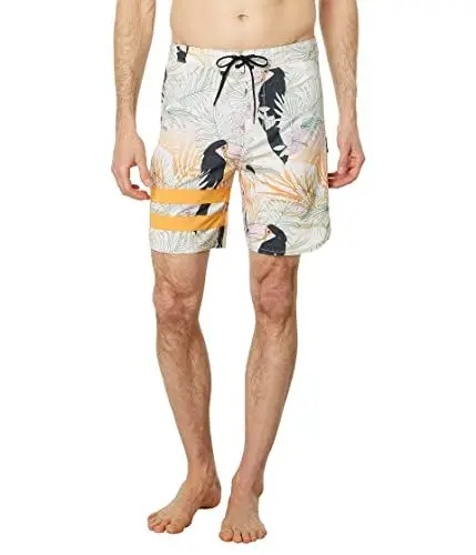 Produktbild: Hurley Herren Phantom-eco Block Party 18' Badeshorts f r Herren, Barely Knochen, 36 EU