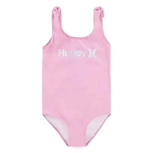 Produktbild: Hurley Mädchen Hrlg Shoulder Tie 1pc Swimsuit Einteiliger Badeanzug, Pink, 12 años