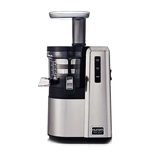 Produktbild: HUROM | Slow Juicer | Entsafter Gemüse und Obst | HZ | Premium-Serie | LED-Statusanzeige | Edelstahl | Leises System | 500ml | 150 Watt | Grau