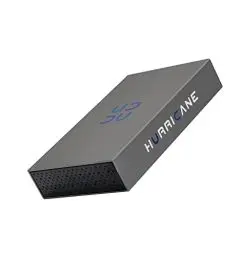 Produktbild: HURRICANE 3518C3 8TB Aluminium Externe Festplatte, 3.5 Zoll, USB C HDD extern Backup Desktop Speicher mit Netzteil für PC, smart TV, Ps4, Ps5, Xbox Laptop, kompatibel mit Windows mac OS Linux