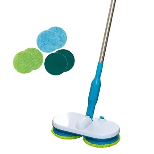 Produktbild: Hurricane Floating Mop elektrischer Bodenwischer – Bodenreiniger & Polierer - Elektrischer Wischmopp - Akku Wischer zum mühelosen Wischen, Schrubben und Polieren
