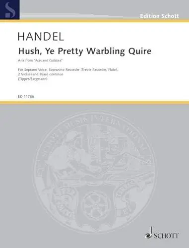Produktbild: Hush, Ye Pretty Warbling Quire: Aria from 