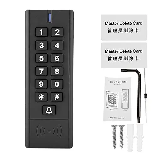 Produktbild: HUSHUI Wasserdichtes RFID-Tastatur-Zugangskontrollsystem mit Kartenleser und Passwort die Türsicherheit
