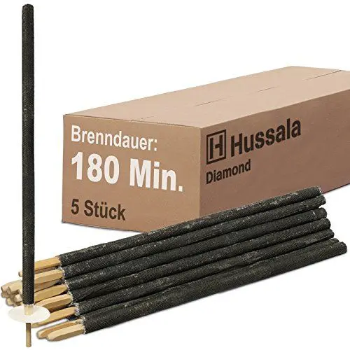 Produktbild: Hussala Diamond Party XXL Wachsfackeln Brennzeit 180 min (5 Stück)