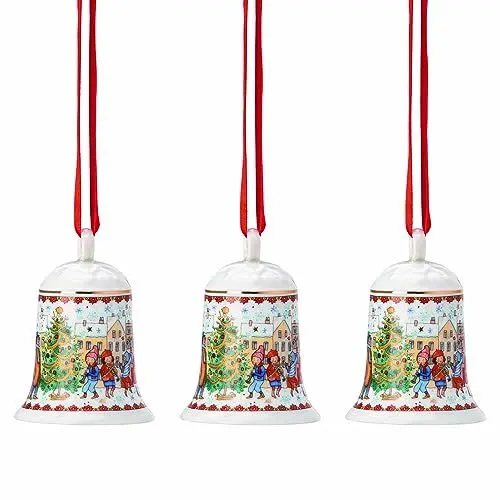 Produktbild: Hutschenreuther 02250-722828-28706 2023-Weihnachtsklänge Porzellan Glocken, 3 Teilig