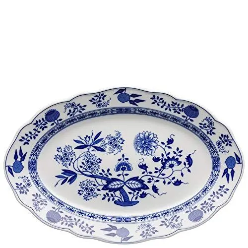 Produktbild: Hutschenreuther 02001-720002-12735 Zwiebelmuster Platte, 35 cm, oval, blau