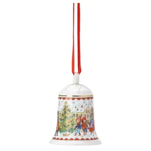 Produktbild: Hutschenreuther Porzellanglocke Weihnachtsglocke 23 Porzellanglocke, 7 CM