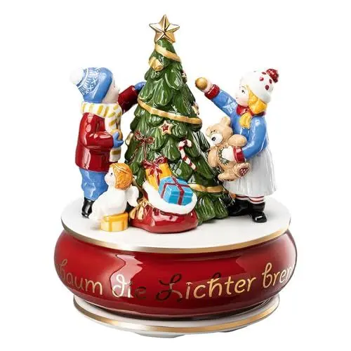 Produktbild: Hutschenreuther 2023-Am Weihnachtsbaum die Lichter Brennen Spieluhr, Materialmix, Mehrfarbig, groß
