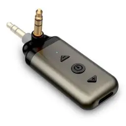 Produktbild: HVMLAK Air88 Aux Bluetooth 5.3 Adapter Auto, Empfänger mit Rotierbarem 3.5 Klinke, für Home Stereo, Musik Streaming, Freisprechanruf, Lautstärke und Spursteuerung, 12 Stunden Batterie