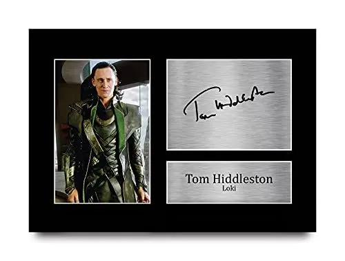 Produktbild: HWC Trading A4 Tom Hiddleston Avengers Loki Avengers Loki Geschenke gedruckt Autogramm Bild für TV-Fans signiert - A4