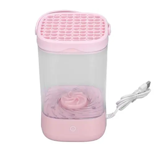 Produktbild: Automatischer Make-up-Pinselreiniger, Elektrischer Make-up-Pinselreiniger mit Großer Kapazität für zu Hause (PINK)
