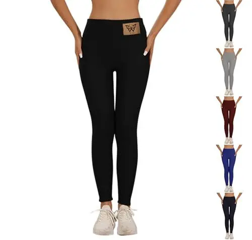 Produktbild: HXRYPG Thermo Leggings Damen Winterleggings Gefütterte Leggins Lang Unterhosen Warm Thermoleggings Strumpfhose Sport Leggings Baumwolle Yogahose Jogginghose Scrunch Winterhose Damen Sale 01 Schwarz M
