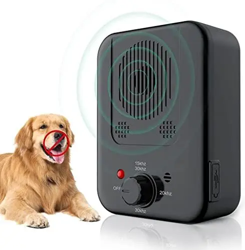 Produktbild: HXWEB PET Anti-Bell Gerät, Ultraschall Hunde Repeller und Trainer Gerät Stop Rinde Anti-Bell-Mittel, Sicher & Effektive Hundebellen Abschreckung Außenbereich für große mittlere kleine Hunde