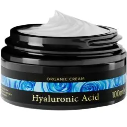 Produktbild: Satin Naturel Hyaluron Creme hochdosiert 100ml mit Hyaluronsäure + BIO Aloe Vera + Vitamin E - Vegan Gesichtscreme Männer & Frauen - Feuchtigkeitscreme Gesicht