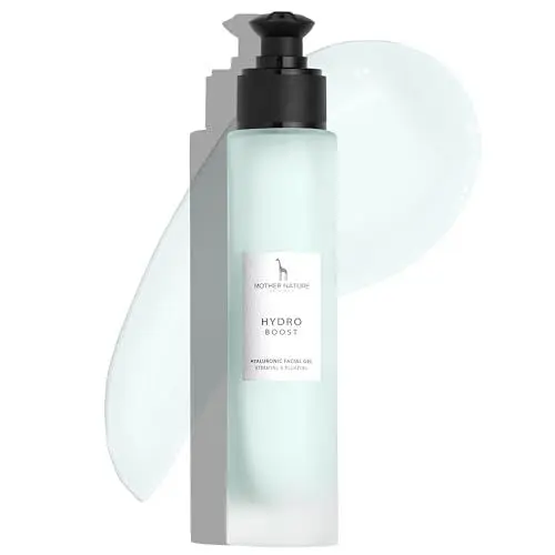 Produktbild: Hyaluron Gel mit Bio Aloe Vera - Anti Aging Naturkosmetik VEGAN - 100ml hochdosiert von Mother Nature Cosmetics - Intensive Feuchtigkeit & Anti Falten Effekt
