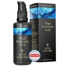 Produktbild: Satin Naturel Hyaluronic Acid Serum hochdosiert 50ml - Premium Hyaluronsäure - 100% Vegan - Gesichtsserum Männer & Frauen - Anti Aging Serum & Anti Falten - Gesichtspflege