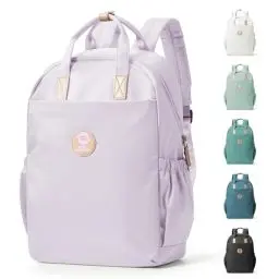 Produktbild: HYC00 Schulrucksack Damen Tagesrucksack Schultaschen College Rucksack Causal Travel Daypack Schulrucksack Teenager Mädchen Rucksack Damen Bookbag Laptop Rucksack für Schule Reisen,Helles Lila