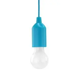 Produktbild: HyCell Pull Light in blau mit Zugschalter inkl. AAA Batterien - tragbare LED Lampe - mobile Leuchte ideal für Garten Schuppen Zelt Camping Dachboden Kleiderschrank oder Party Dekoration