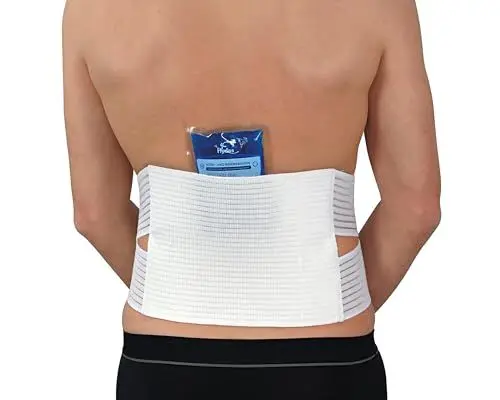 Produktbild: Hydas Rückenstützgürtel mit Wärmeanwendung inkl. 2 Wärme/Kaltepads, Made in Germany Gr. 1