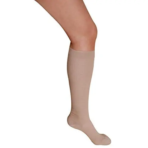 Produktbild: Hydas Stützstrumpf zur Thrombose Vorbeugung beige Größe 42-44