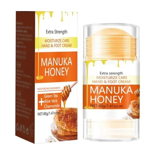 Produktbild: Hydrating and Anti-Cracking Foot Cream Honig Ellbogencreme Tiefe Feuchtigkeit Feuchtigkeitsspendende & Peelende Erweichende Hornhautentfernung Pflege für Trockene Rissige Fersen & Füße 40g Gelb