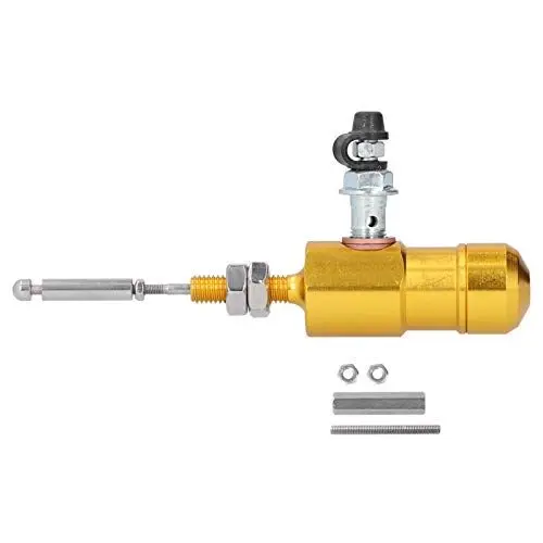 Produktbild: Hydraulisch Verstärkte Motorradbremse, M10x1,25 Mm Universal-Hydraulikkupplung für Motorrad Effiziente Transferpumpe Hauptzylinderstangensystem(C (Golden)