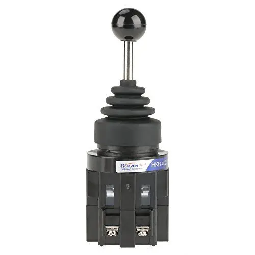 Produktbild: Hydraulischer Joystick 4 Position, 4 -Wege -Joystick -Switch Joystickschalter 1 stück Joystick Industrial Rückkehr Feder-Joystick-Schalter CS-402 4NO Zurück Momentary Joy Stick Gummihülse