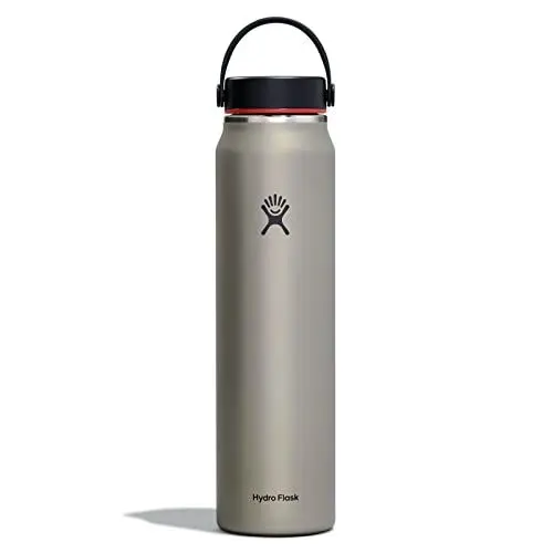Produktbild: HYDRO FLASK - Leichte Trinkflasche 1180 ml (40 oz) Trail Series - Vakuumisolierte, Wiederverwendbare Trinkflasche aus Edelstahl mit Auslaufsicherem Flex Deckel - Standard-Öffnung - BPA-frei - Slate