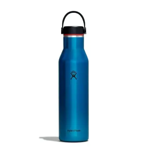 Produktbild: HYDRO FLASK - Leichte Trinkflasche 621 ml (21 oz) Trail Series - Vakuumisolierte, Wiederverwendbare Trinkflasche aus Edelstahl mit Auslaufsicherem Flex Deckel - Standard-Öffnung - BPA-frei - Celestine