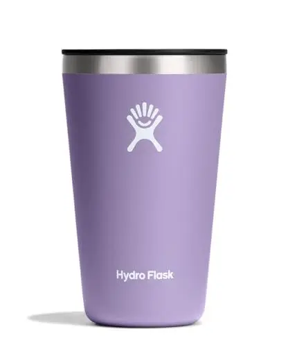 Produktbild: Hydro Flask - All Around Tumbler 473 ml (16 oz) mit verschließbarem, auslaufsicherem Press-In-Deckel - Edelstahl-Doppelwand-Vakuumisolierung - Moonshadow