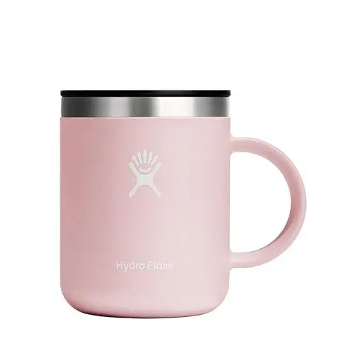 Produktbild: HYDRO FLASK - Coffee mug - Kaffeebecher 354ml (12 oz) - Vakuumisolierter Thermobecher aus Edelstahl - Isolierbecher mit Griff & Steckdeckel - Spülmaschinenfester Kaffeebecher - Trillium