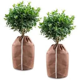 Produktbild: Hydrogarden 50 x 80 cm Pflanzkübel Frostschutz Abdeckungen XL, Thermo Topfschutz, Winterschutz für Topfpflanzen,Winter Topfschutz mit Zugband(2PACK)
