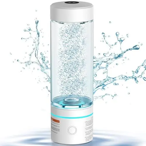 Produktbild: Sunity Hydrogen Water Bottle, Wasserstoff Wasserflasche mit SPE/PEM-Technologie zur Erzeugung von Wasserstoffwasser, Wasserstoff-Sauerstoff-Trennung, lebensmittelechte BPA-freie Flasche (240 ml)